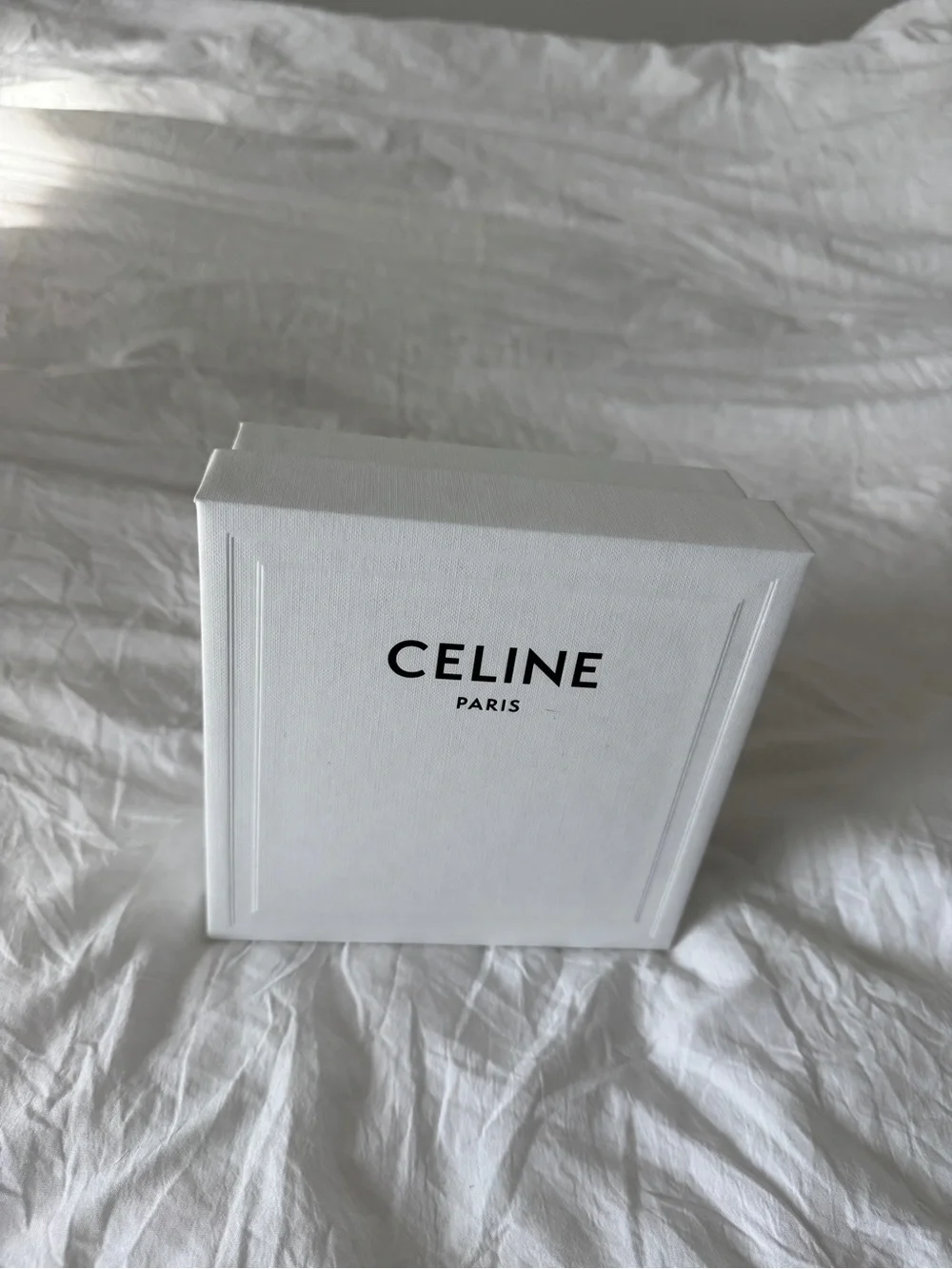 CELINE Paris White Belt Gift Box